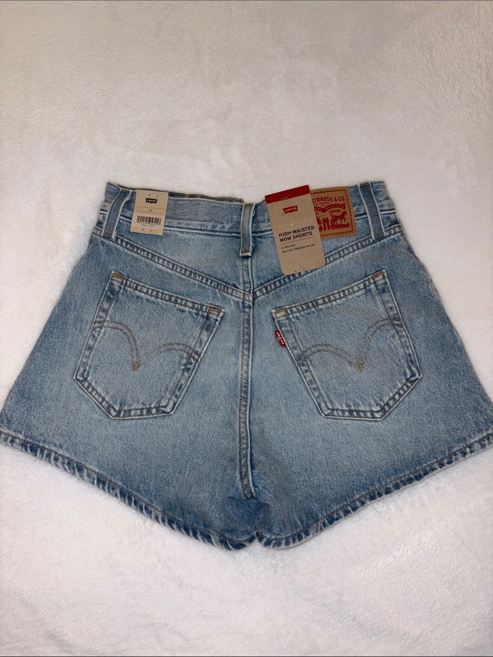 Levi's High Waisted Mom Jean Shorts